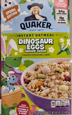 Brown Sugar Flavored Instant Oatmeal