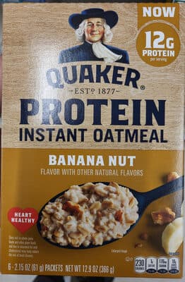 Protein, Banana Nut Instant Oatmeal