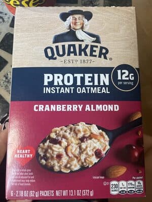 Cranberry Almond Instant Oatmeal