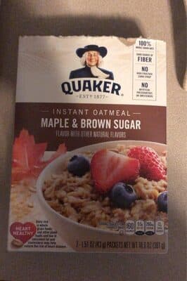 Maple & Brown Sugar Flavor Instant Oatmeal