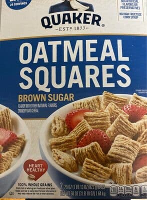 Brown Sugar Flavor Oatmeal Squares Crunchy Oat Cereal