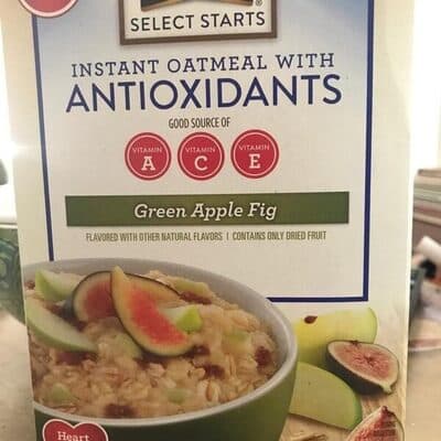 Green Apple Fig Flavor Instant Oatmeal With Antioxidants