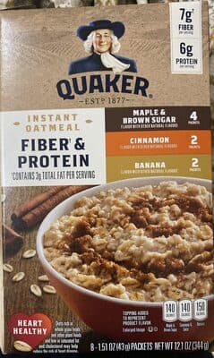 Quaker Select Starts Instant Oatmeal