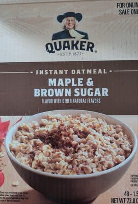 Maple & Brown Sugar Flavor Instant Oatmeal