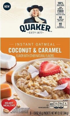 Coconut & Caramel Flavor Instant Oatmeal