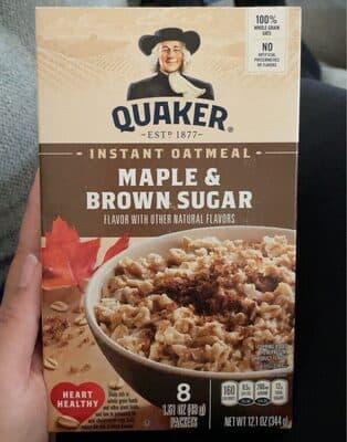 Instant oatmeal maple and brown sugar