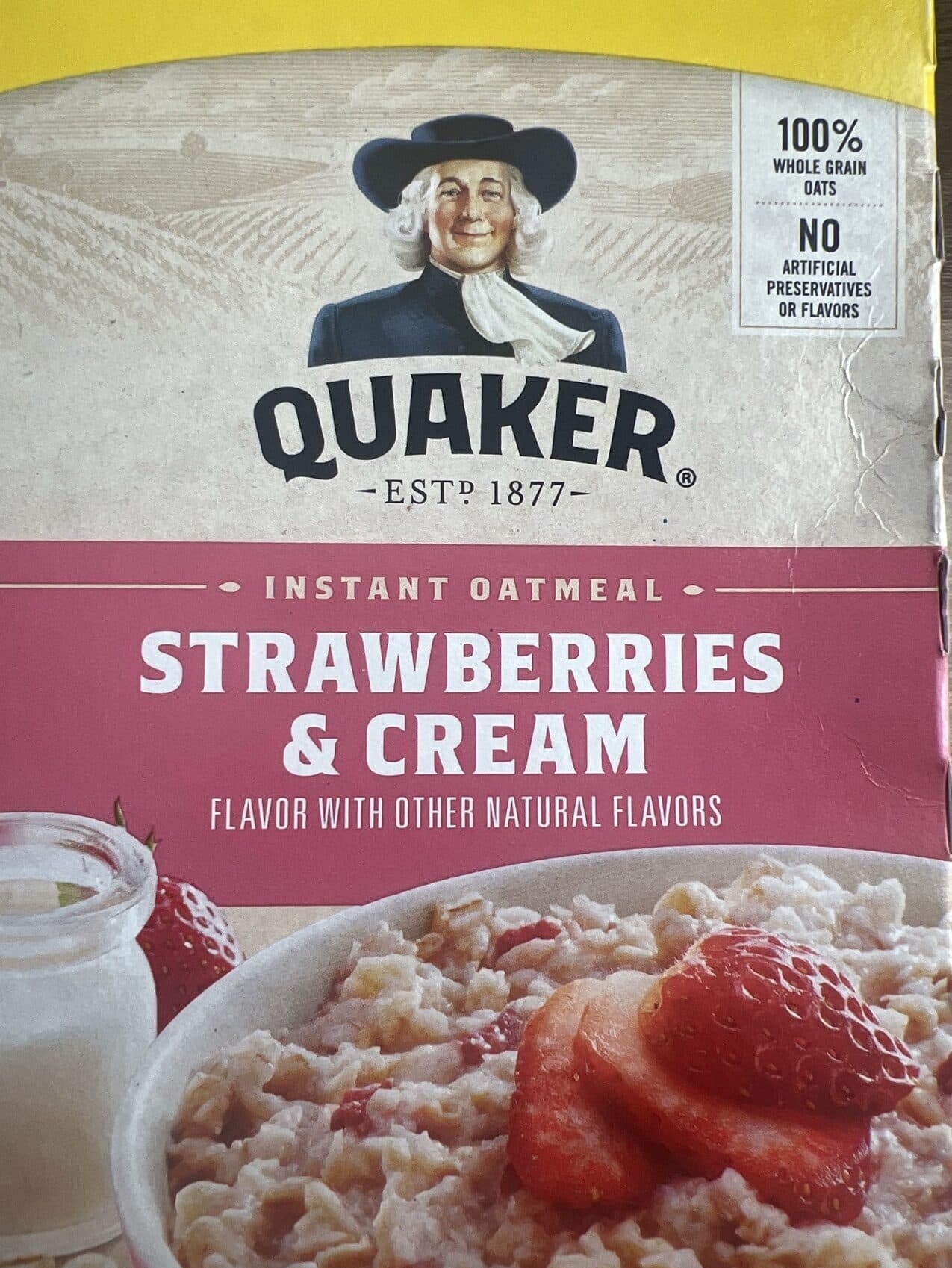 Quaker Instant Oatmeal Strawberries & Cream