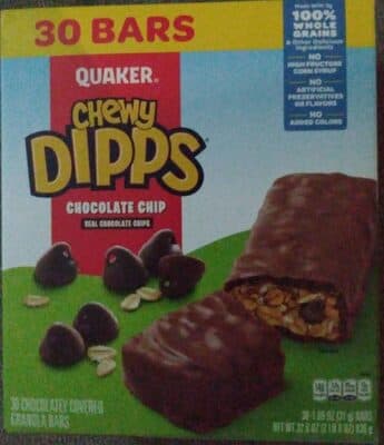Chocolate Chip Chocolatey Covered Granola Bars