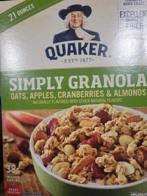 Simply Granola Oars, Apples, Cranberries and Almonds