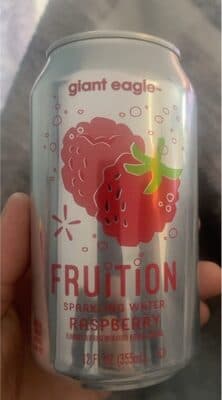 Raspberry Flavored Fruition Sparkling Water