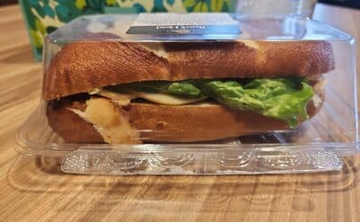 Sweet Bs Chicken And Smoked Gouda Cheese Pretzel Sub