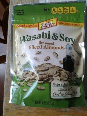 Seasoned Sliced Almonds, Wasabi & Soy