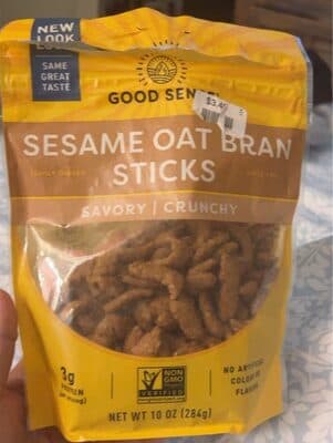 Sesame Oat Bran Savory Snacks Sticks