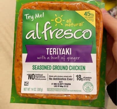 Teriyaki With a Hint of Ginger Seasoned Ground Chicken
