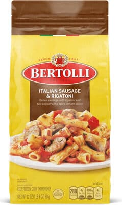 Italian Sausage With Rigatoni And Bell Peppers In A Spicy Tomato Sauce