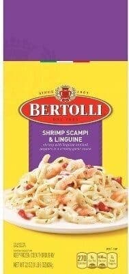 Shrimp Scampi with Linguine and Bell Peppers in a Creamy Garlic Sauce