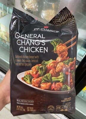 General Chang's Battered Chicken Breast with a Sweet Chili Sauce, Broccoli and Red Bell Peppers