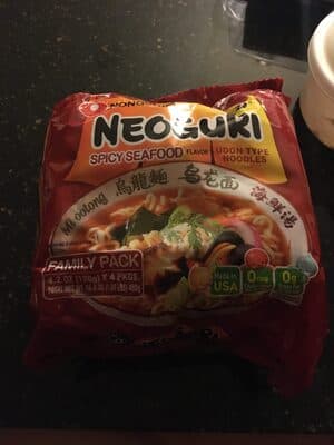 Spicy Seafood Flavor Neoguri Udon Type Noodles