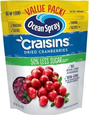 Ocean Spray, Craisins, Reduced Sugar Dried Cranberries