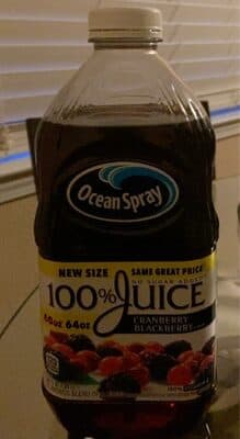 Cranberry Blackberry Flavored Juice Blend Of 4 Juices From Concentrate