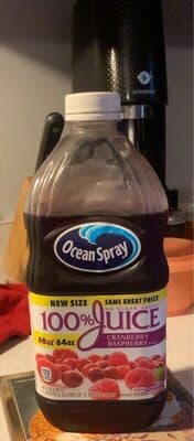 Cranberry Raspberry Flavored Juice Blend Of 4 Juices From Concentrate