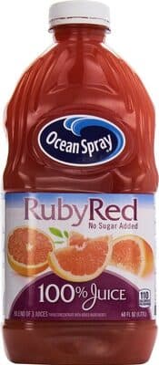 Ruby Red Blend of 3 Juices from Concentrate with Added Ingredients