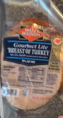 Dietz and Watson gourmet lite breast of turkey