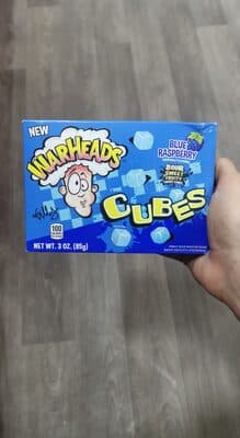 Warheads Blue Raspberry Cubes