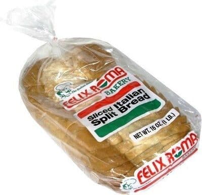 Italian Split Bread, Sliced