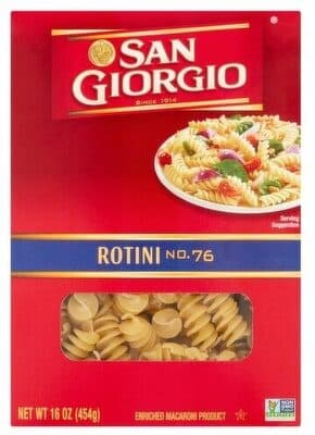 ENRICHED MACARONI PRODUCT, ROTINI NO. 76