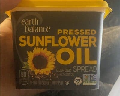 Pressed Sunflower Oil Blended With Flaxseed Oil Spread Whipped