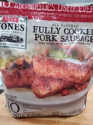 Jone's Fully Cooked Pork Sausage