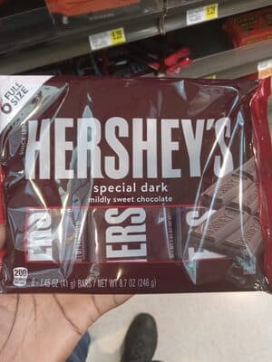 Hershey's Special Dark Mildly Sweet Dark Chocolate Candy, Individually Wrapped
