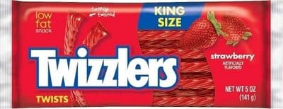 Strawberry Low Fat Snack Twists Candy