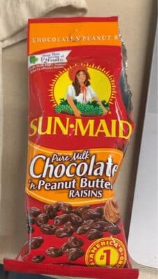 Pure Milk Chocolate in Peanut Butter Raisins