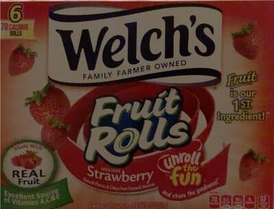 White Grape Strawberry Fruit Rolls