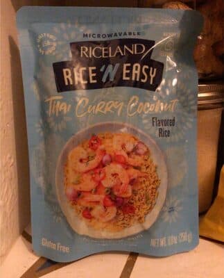Thai Curry Coconut Flavored Microwavable Rice