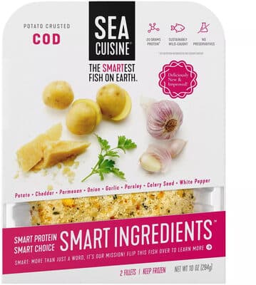 SEA CUISINE, POTATO CRUSTED COD