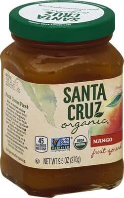 Santa Cruz Organic Fruit Spread, Mango