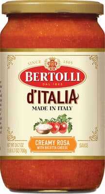 Creamy Rosa With Ricotta Cheese Sauce