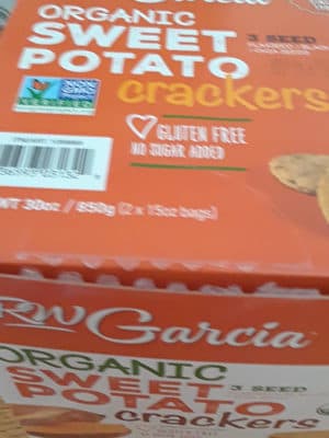 Sweet potato crackers