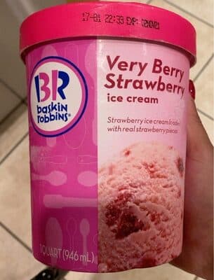 Very berry strawberry ice cream