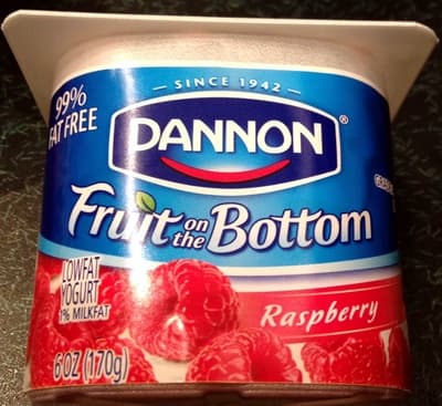 Raspberry Fruit on the Bottom Lowfat Yogurt