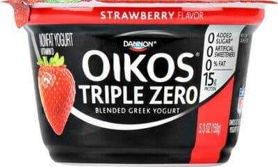 Strawberry Flavor Triple Zero Blended Greek Nonfat Yogurt
