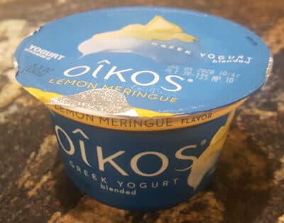 Lemon Meringue Flavor Blended Greek Yogurt