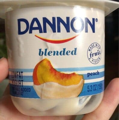 Peach Blended Lowfat Yogurt