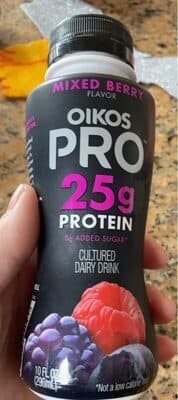 Mixed Berry Flavor Caffeinated & Cultured Dairy Drink