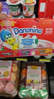 Dairy Snack, Strawberry, Strawberry Banana, Peach