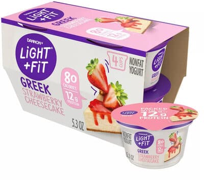 Strawberry Cheesecake Flavored Greek Nonfat Yogurt