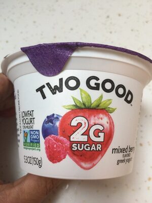 Mixed Berry Flavored Greek Lowfat Yogurt